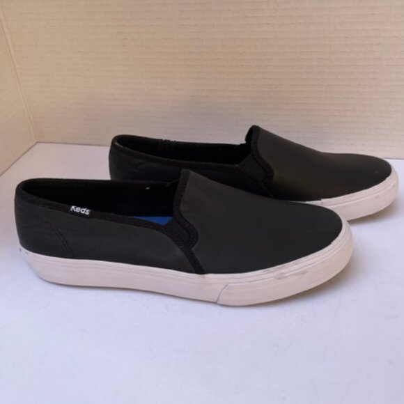 Keds Double Decker Leather Slip-On - Picture 1 of 7